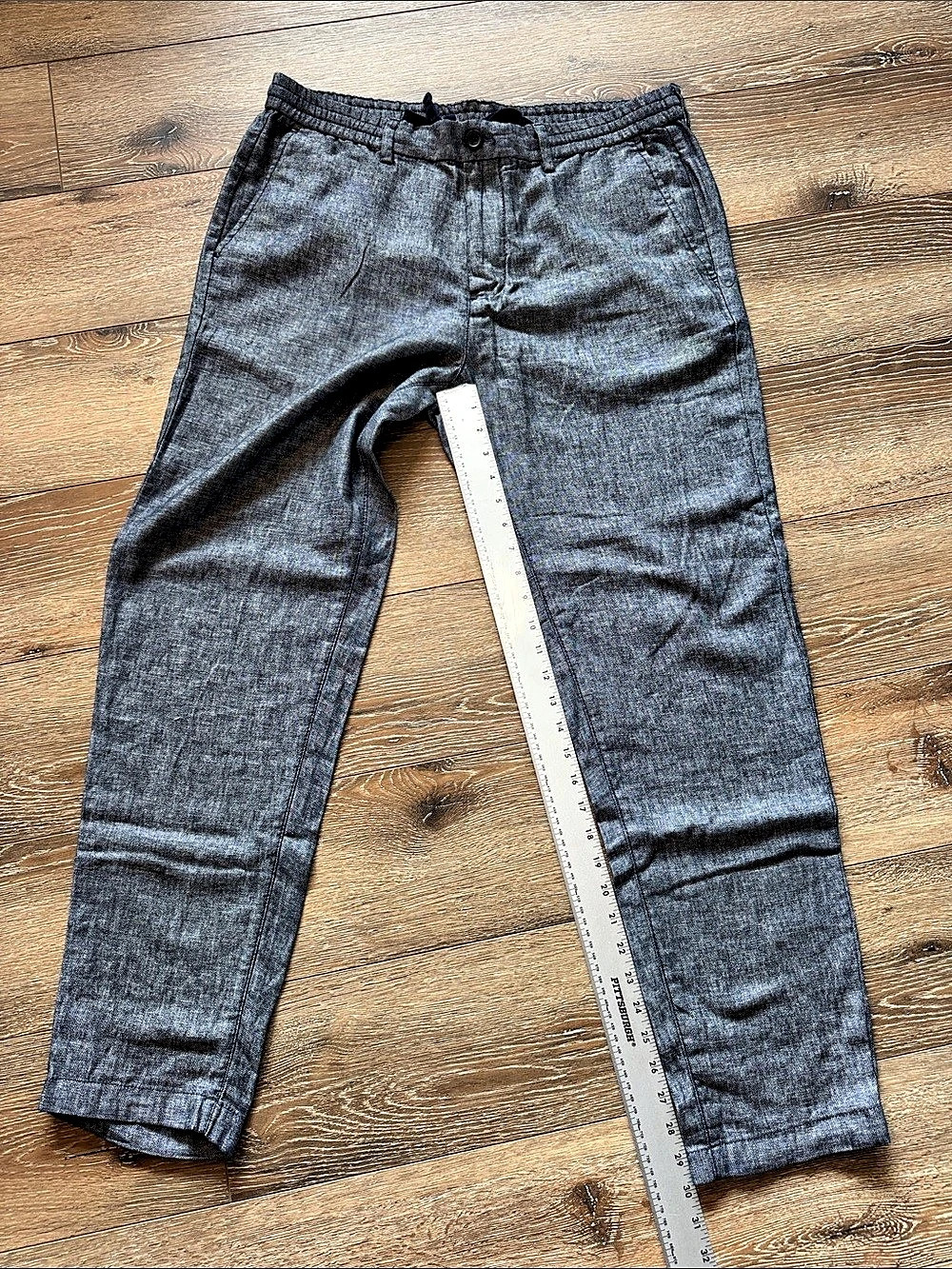 Banana Republic Men’s Mason Athletic Tapered Pant Gray Waist 35x34 - Picture 7 of 10